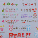 6 Sheets Self Adhesive Sticker Sticky for DIY Journal Diary Planner Decor