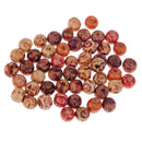 50 Pieces Vintage Printed Wooden Round Beads Jewelry Making Loose Spacer Beads 10mm