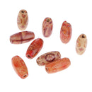 50 Pieces European Style Wooden Barrel Beads for DIY Jewelry Making Beading 15mm