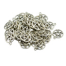 50 Pieces Tibetan Silver Necklace Pendant Base DIY Jewelry Pendant Accessories Craft Supplies