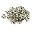 50 Pieces Tibetan Silver Necklace Pendant Base DIY Jewelry Pendant Accessories Craft Supplies