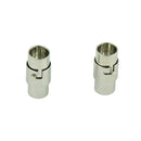 10 Pieces Silver Tone Brass Leather Glue Jewelry Glue in Magnetic Clasps for Jewelry Magnetic Jewelry Clasps Kumihimo Bracelet End Cap fit 5mm Leather Cord