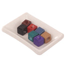 10 Pieces Cube Shape Acrylic Large Hole Beads for DIY Jewelry Making Craft Clothing Decoration 12mm