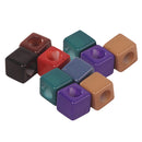 10 Pieces Cube Shape Acrylic Large Hole Beads for DIY Jewelry Making Craft Clothing Decoration 12mm