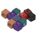 10 Pieces Cube Shape Acrylic Large Hole Beads for DIY Jewelry Making Craft Clothing Decoration 12mm