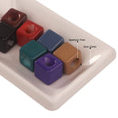 10 Pieces Cube Shape Acrylic Large Hole Beads for DIY Jewelry Making Craft Clothing Decoration 12mm