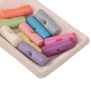 10 Piece Cylinder Shape Acrylic Loose Beads for DIY Jewelry Making Craft 25x8mm