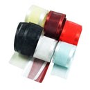 6 Pieces 1'' Double Side Snow Yarn Ribbon Trim For DIY Hair Bow Decoration