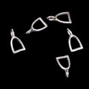 925 Sterling Silver Pinch Clasp Bead Pendant Connector Clasps for Earrings Necklaces Jewelry Findings Making Accessories Pack of 5 Pcs