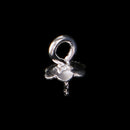 20 Pieces 925 Sterling Silver Pearl Bail Eye Pins Pendants Jewelry Findings 6mm