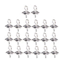 20 Pieces 925 Sterling Silver Pearl Bail Eye Pins Pendants Jewelry Findings 6mm