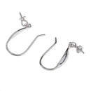 1 Pair 925 Sterling Silver Ear Wire Ear Hooks Earring Findings Jewelry Making