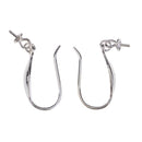 1 Pair 925 Sterling Silver Ear Wire Ear Hooks Earring Findings Jewelry Making