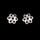 10 Piece 925 Sterling Silver Filigree Bead Cap Jewelry Findings for Beading 4mm