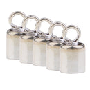 5 Pieces 925 Sterling Silver Necklace Cord End Tip Caps Fits 3mm for Kumihimo & Leather Jewellery Cord Wire