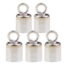 5 Pieces 925 Sterling Silver Necklace Cord End Tip Caps Fits 3mm for Kumihimo & Leather Jewellery Cord Wire