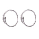 1 Pair Sterling Silver Feather Ring Base Adjustable Open Finger Blank Rings for Pearl Setting DIY Fashion Rings Base Jewelry Making Accessories