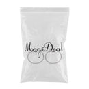 1 Pair Sterling Silver Feather Ring Base Adjustable Open Finger Blank Rings for Pearl Setting DIY Fashion Rings Base Jewelry Making Accessories
