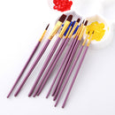 10 Pieces Artist Nylon Hair Paintbrushes Watercolor Acrylic Oil Painting Supplies