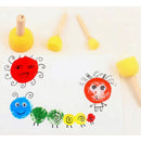 11 Pieces Paint Brush Sponge Brush Children's Painting Tool Graffiti Drawing Toys