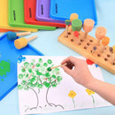 11 Pieces Paint Brush Sponge Brush Children's Painting Tool Graffiti Drawing Toys