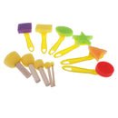 11 Pieces Paint Brush Sponge Brush Children's Painting Tool Graffiti Drawing Toys