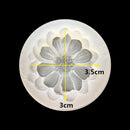 3 Pieces Flower Mould Fondant Silicone Mold for Cake Decoration Candy Soap Making
