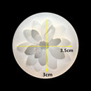 3 Pieces Flower Mould Fondant Silicone Mold for Cake Decoration Candy Soap Making