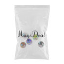 5 Pieces Flower Design Round Loose Spacer Bead Plum Blossom Glass Beads Jewelry Making Crafts 14 mm