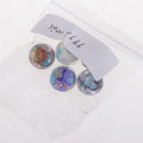 5 Pieces Flower Design Round Loose Spacer Bead Plum Blossom Glass Beads Jewelry Making Crafts 14 mm