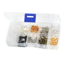 440 Pieces Earring Making Supplies Kit with 2 Colors Earring Hooks, 3 Styles Earring Backs, 2 Colors Earrings Posts Flay Pad and Earring Making Findings for Handmade Jewelry Kit