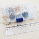 440 Pieces Earring Making Supplies Kit with 2 Colors Earring Hooks, 3 Styles Earring Backs, 2 Colors Earrings Posts Flay Pad and Earring Making Findings for Handmade Jewelry Kit