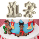 Elk liquid Silicone Cake Fondant Mold Cake Decorating Tools 9.5 x 5.5 cm
