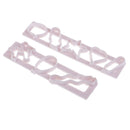 2 Pieces Hollow Plastic Mold Fondant Moulds for Cake Decorating DIY Craft
