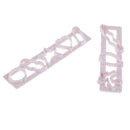 2 Pieces Hollow Plastic Mold Fondant Moulds for Cake Decorating DIY Craft