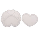 3 Pcs Silicone Mold UV Glue Fondant Mold Sugarcraft Silicone Heart & Cuboid Shape Mold Fondant Mold Cake Decorating Tools Chocolate Gumpaste Molds