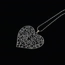 6 Pieces Tibetan Silver Heart Pendant Jewelry Making Charms Extra Large Pendants