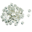 50 Pieces Alloy Thank You Heart Charms Pendants for Necklace Bracelet DIY Making Crafts