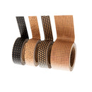 4 Rolls 15mmx3m, 30mmx5m Simple Kraft Paper Tape Set DIY Decorative Stickers Photo Sticker Washi Masking Tape School Supplies