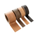 4 Rolls 15mmx3m, 30mmx5m Simple Kraft Paper Tape Set DIY Decorative Stickers Photo Sticker Washi Masking Tape School Supplies