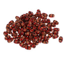 100 Pieces Natural Printed Wood Barrel Beads Wooden Spacer Beads European Beads with Hole for DIY Jewelry Necklace Bracelet Making