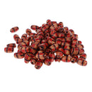 100 Pieces Natural Printed Wood Barrel Beads Wooden Spacer Beads European Beads with Hole for DIY Jewelry Necklace Bracelet Making