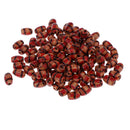 100 Pieces Natural Printed Wood Barrel Beads Wooden Spacer Beads European Beads with Hole for DIY Jewelry Necklace Bracelet Making