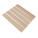 5 Pieces Blank Unfinished Wood Wooden Stick Plaque Woodcraft Dowel Rod for Hobbies DIY Craft 250x40x6mm