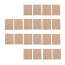 20 Pieces MDF Unfinished Wood Wooden Pieces Blank Plaque for DIY Crafts Model Building 50x40x6mm