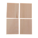 20 Pieces MDF Unfinished Wood Wooden Pieces Blank Plaque for DIY Crafts Model Building 50x40x6mm