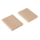 20 Pieces MDF Unfinished Wood Wooden Pieces Blank Plaque for DIY Crafts Model Building 50x40x6mm