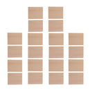 20 Pieces MDF Unfinished Wood Wooden Pieces Blank Plaque for DIY Crafts Model Building 50x40x6mm