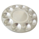 Round Aluminium Alloy Paint Palette for Artist Mixing Tray for Art Supplies