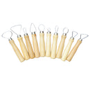 10 Pieces Wood Art Tools Flat Wire Cutter for Ceramic/Polymer Clay Carving Modeling